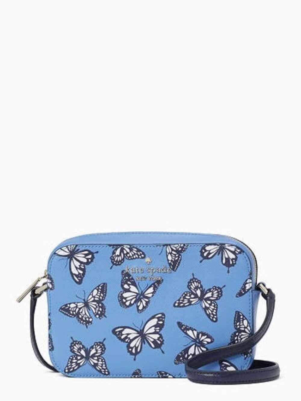 Kate Spade Staci Butterfly Mini Camera Bag Zip Crossbody